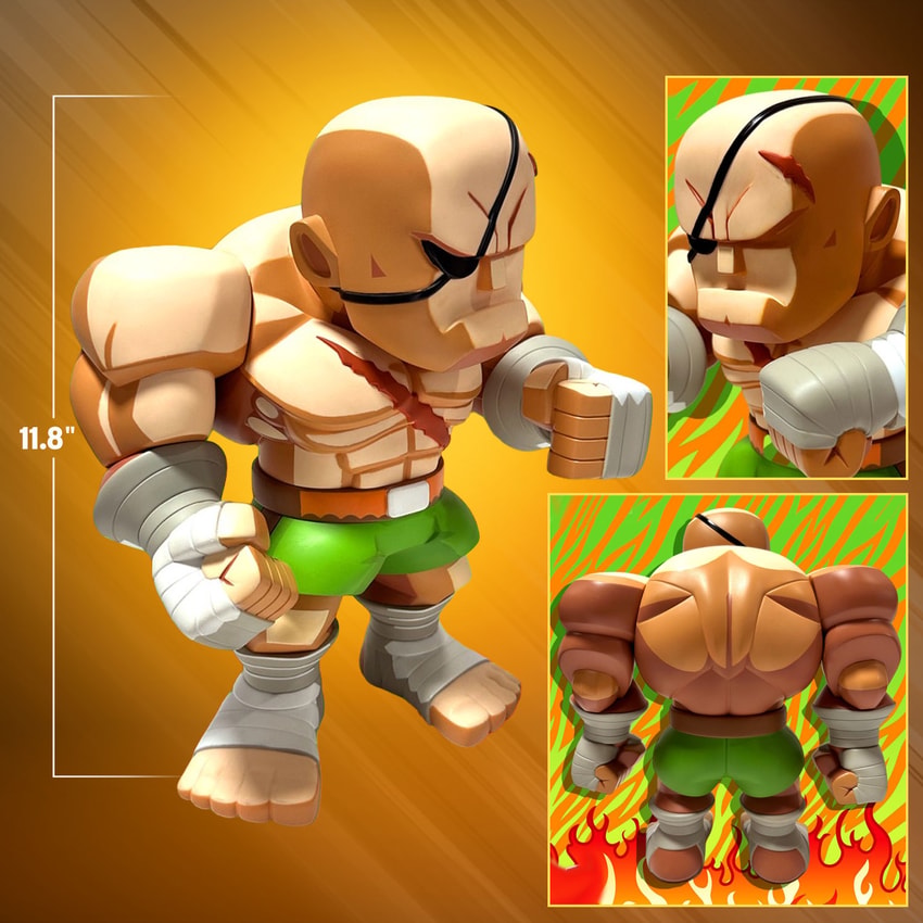 Street Fighter Sagat Collectible Figure - Prototype Shown View 2