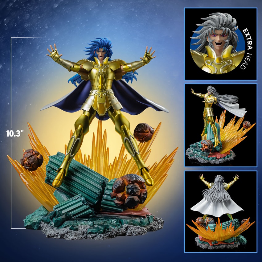 Saint Seiya Gemini Saga 1:10 Scale Statue - Prototype Shown View 2