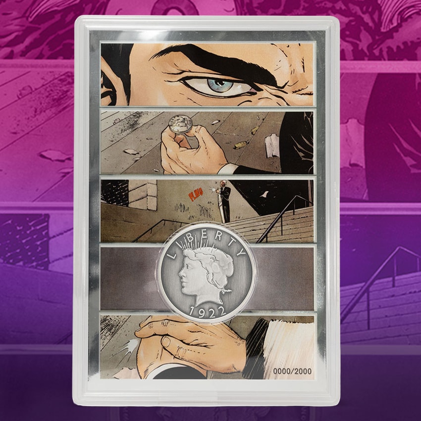 DC Comics Two-Face's Coin - Collectible Set Silver Collectible - Prototype Shown View 1