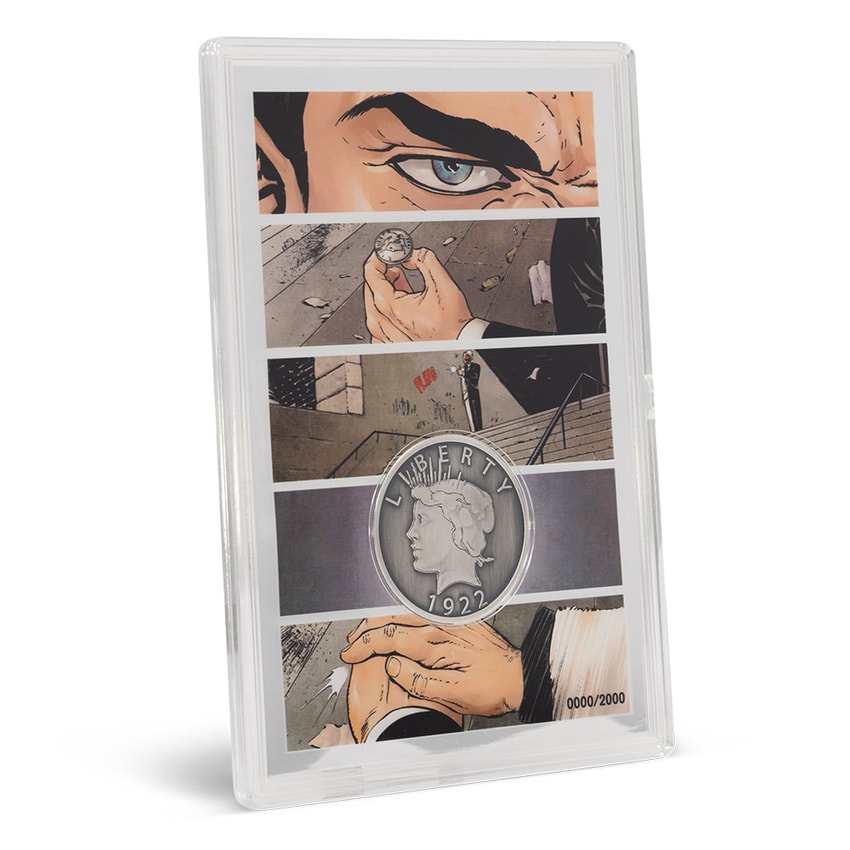 DC Comics Two-Face's Coin - Collectible Set Silver Collectible - Prototype Shown View 4