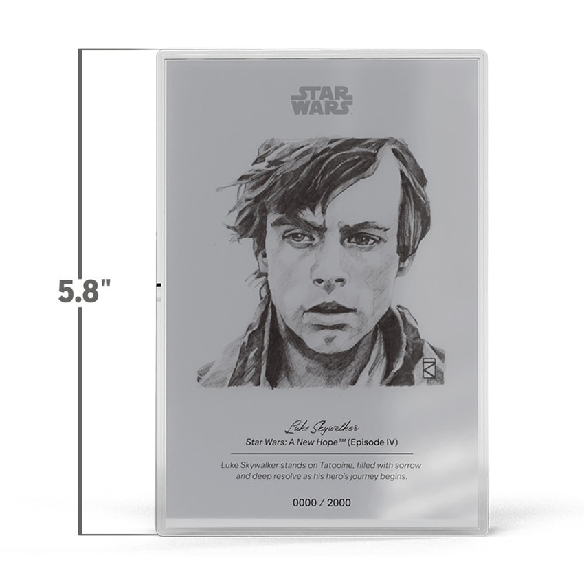 Star Wars Luke Skywalker™ Silver Collectible - Prototype Shown View 2