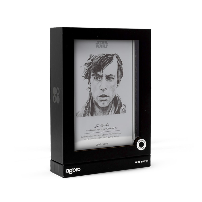 Star Wars Luke Skywalker™ Silver Collectible - Prototype Shown View 5