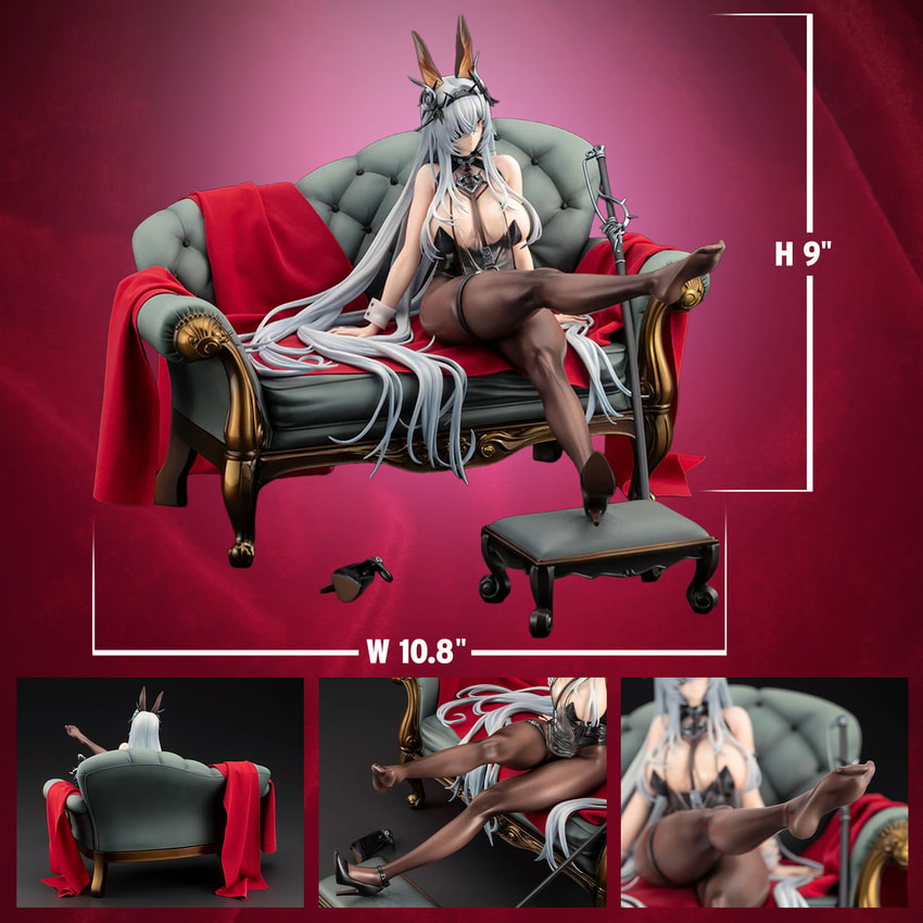 Azur Lane Fritz Rumey (Schwarzes Kaninchen Version) Collectible Figure - Prototype Shown View 2