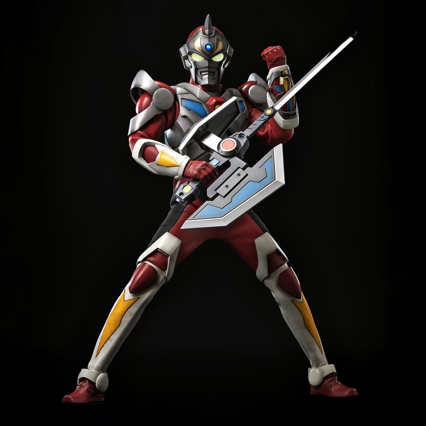 Gridman the Hyper Agent (Tokusatsu Color Version) Action Figure by