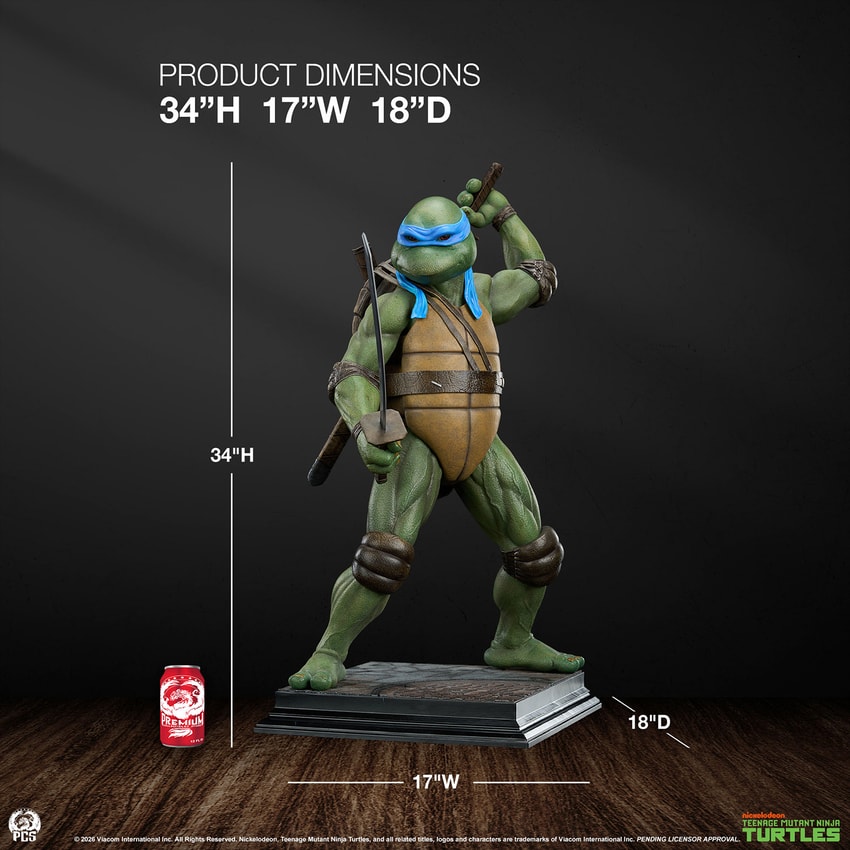 Teenage Mutant Ninja Turtles TMNT- Leonardo 1:2 Scale Statue  Collector Edition - Prototype Shown View 2