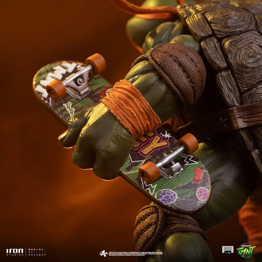 Teenage Mutant Ninja Turtles Michelangelo Unleashed 1:10 Scale Statue - Prototype Shown View 5