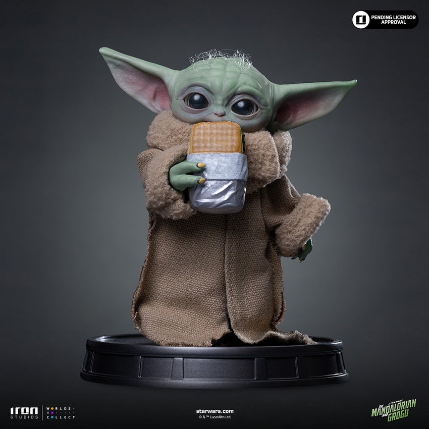 Grogu Food Cart Snack Quarter Scale Statue by Iron Studios