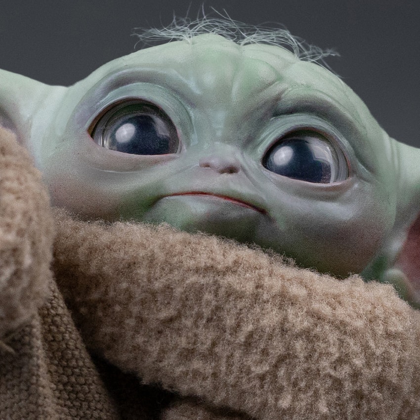 Star Wars Grogu Butterfly Wonder Quarter Scale Statue - Prototype Shown View 6