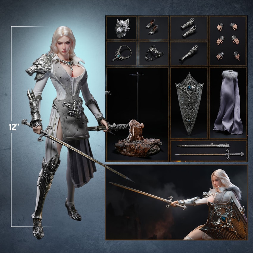 TBLeague The Girl Under Wolf’s Ward (Silver) Sixth Scale Figure - Prototype Shown View 2