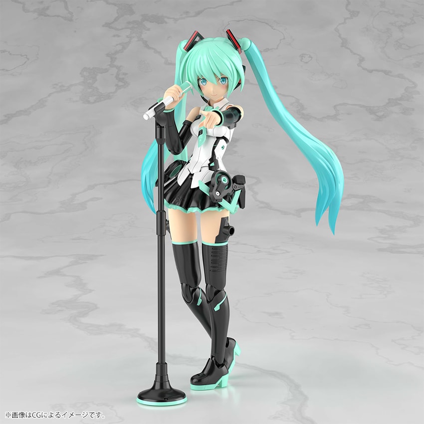 Frame Arms Frame Music Girl Hatsune Miku Model Kit - Prototype Shown View 3