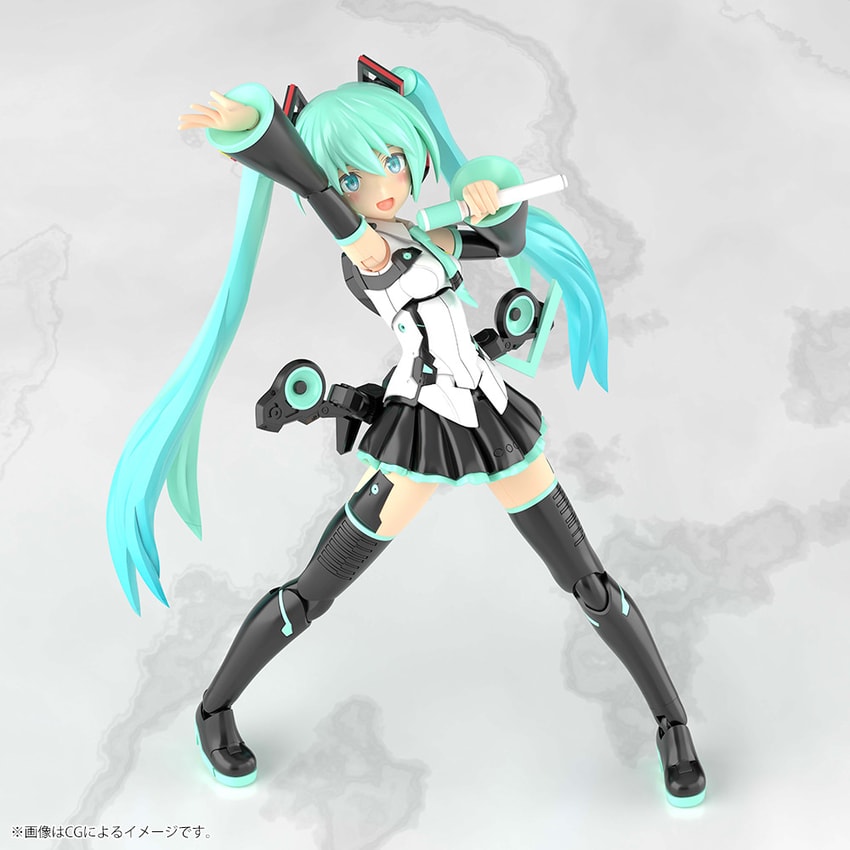 Frame Arms Frame Music Girl Hatsune Miku Model Kit - Prototype Shown View 4