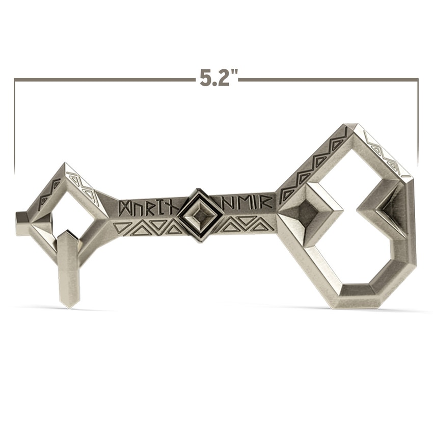 The Lord of the Rings Thorin's Map and Key Silver Collectible - Prototype Shown View 2