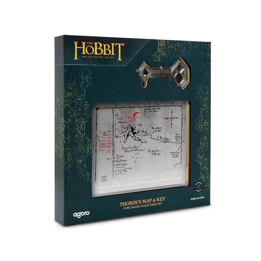The Lord of the Rings Thorin's Map and Key Silver Collectible - Prototype Shown View 4