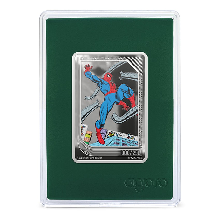Marvel Collector Box – Spider-Man: Comic Art Through The Ages Silver Collectible - Prototype Shown View 2