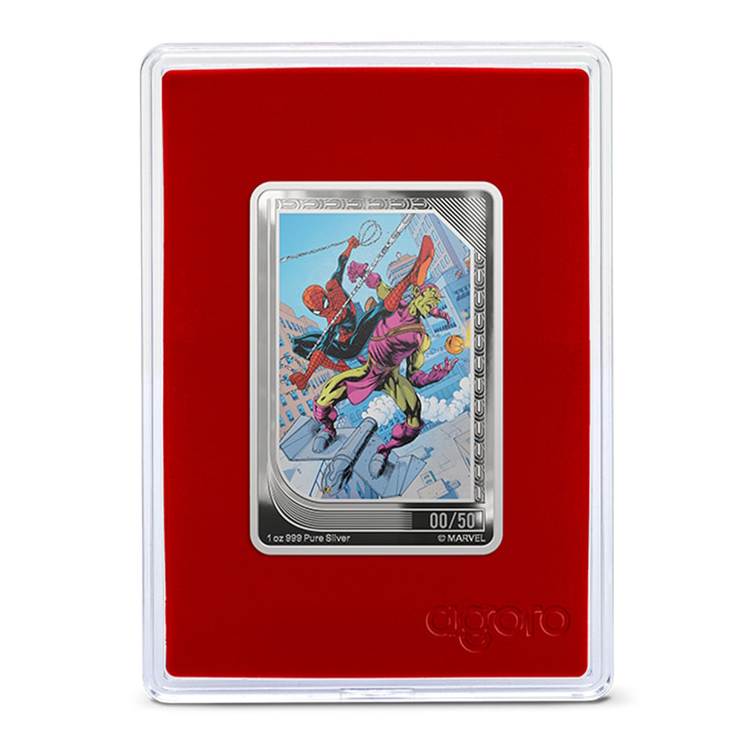 Marvel Collector Box – Spider-Man: Comic Art Through The Ages Silver Collectible - Prototype Shown View 3