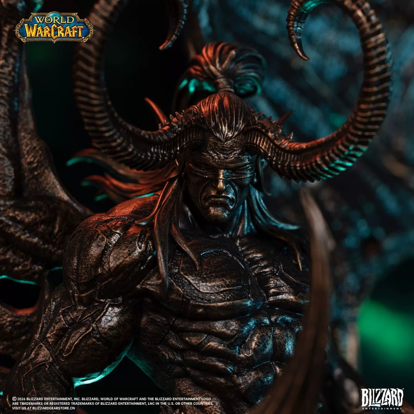 Warcraft Illidan Stormrage (Bronze-Colored) 1:10 Scale Statue - Prototype Shown View 3