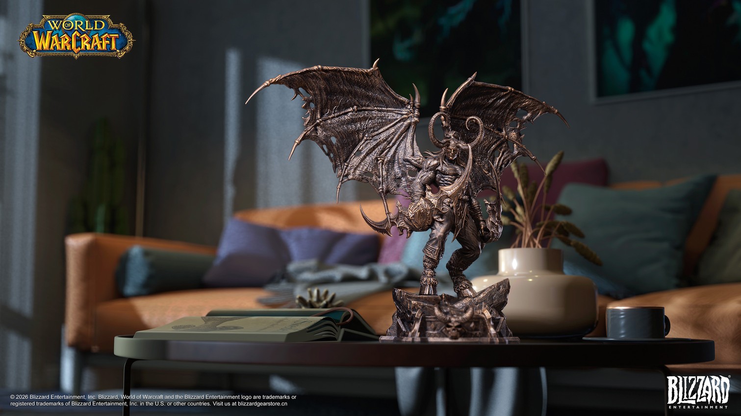 Warcraft Illidan Stormrage (Bronze-Colored) 1:10 Scale Statue - Prototype Shown View 6
