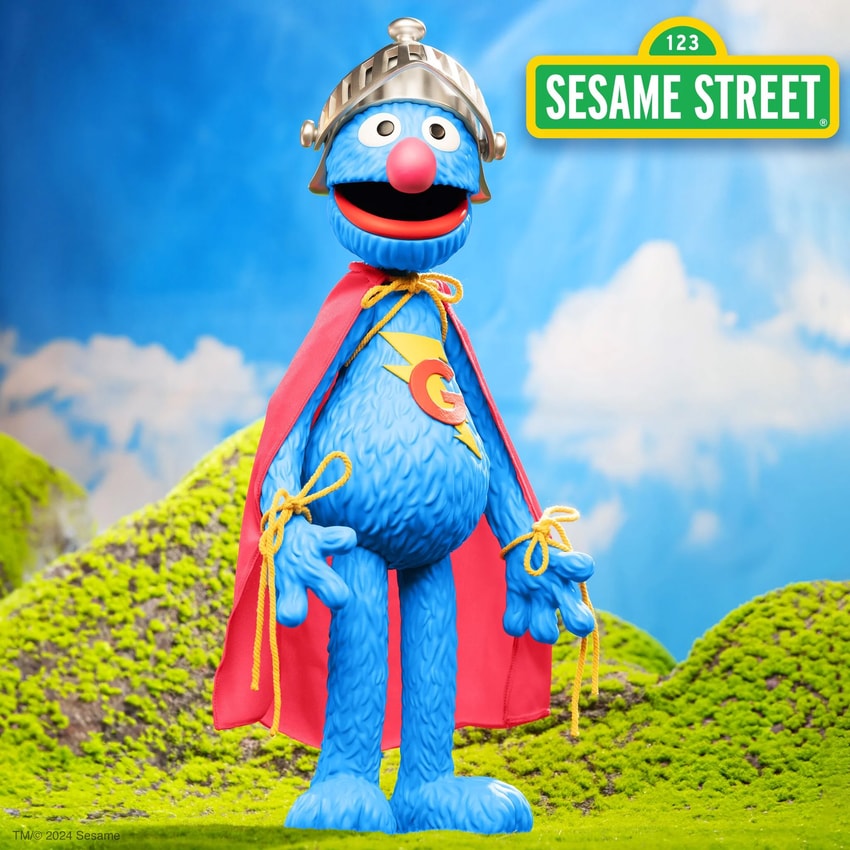 Sesame Street Super Grover Vinyl Collectible - Prototype Shown View 1