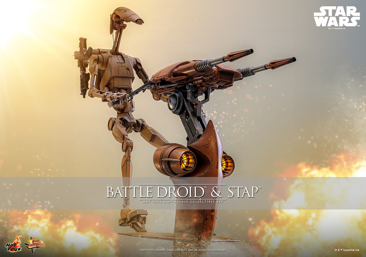 Battle Droid and STAP™ Sixth Scale Figure Set by Hot Toys