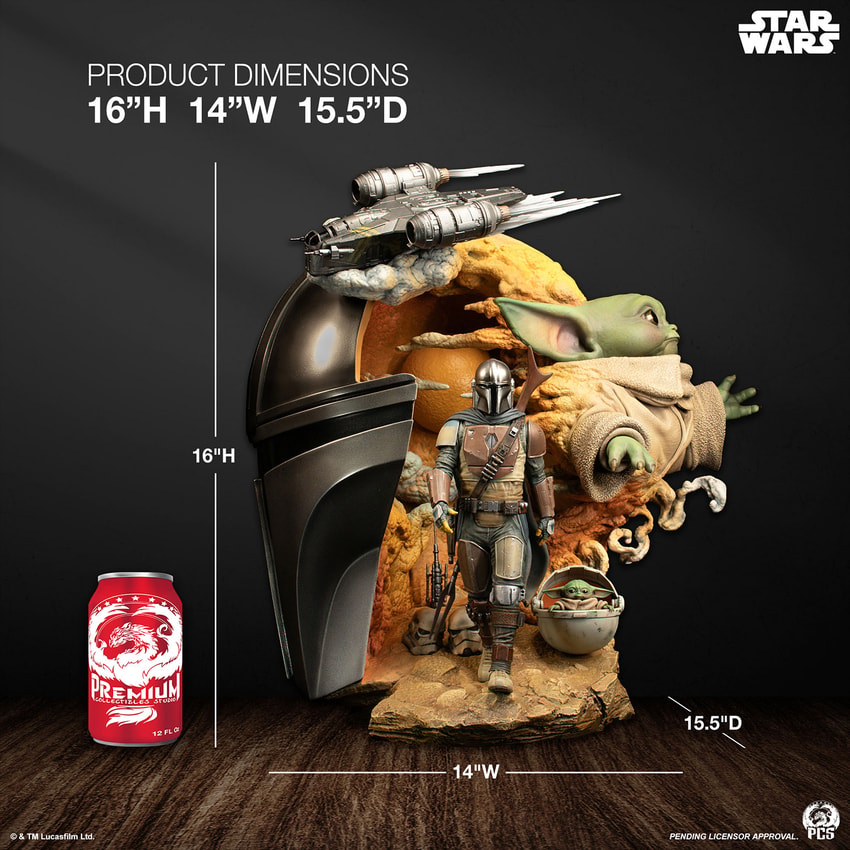 The Mandalorian Fine Art Bust by PCS | Sideshow Collectibles