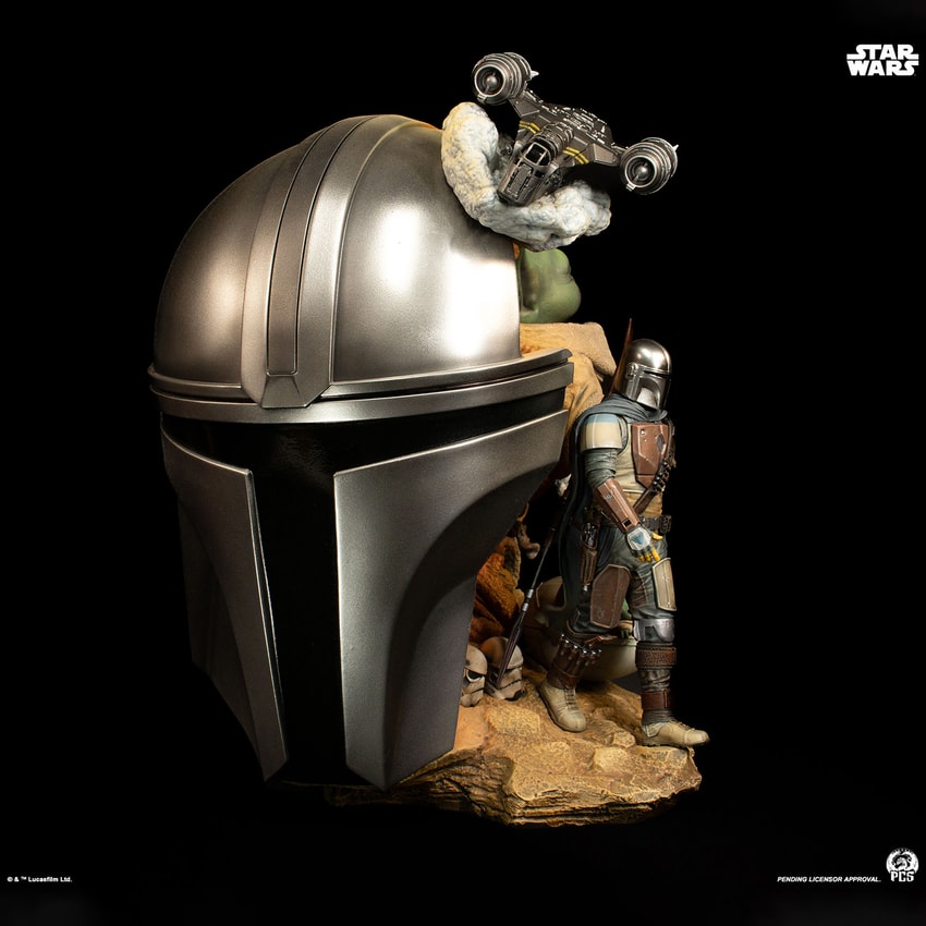 The Mandalorian Fine Art Bust by PCS | Sideshow Collectibles