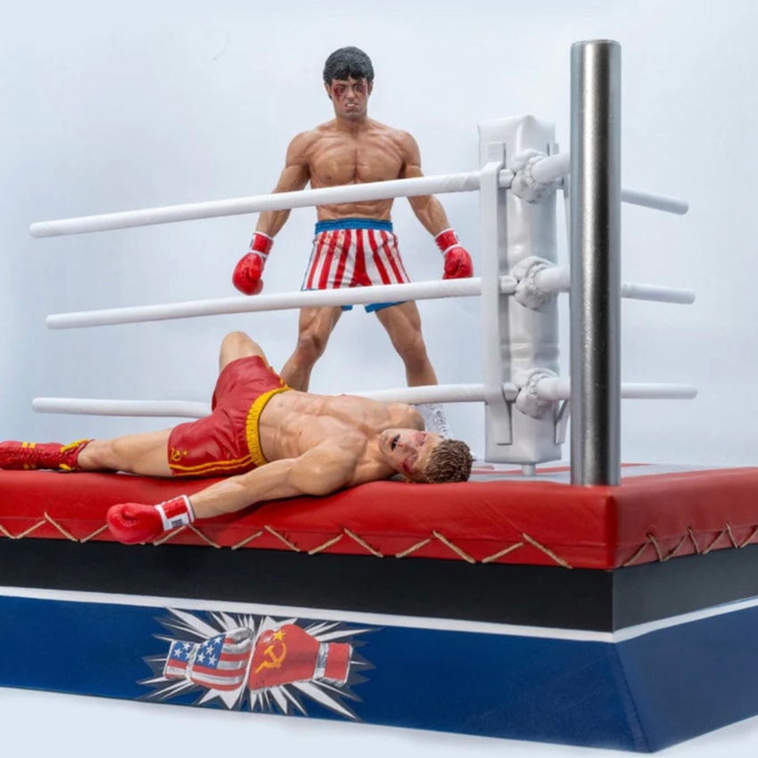 Rocky Rocky Over Drago: Through the Ropes 1:10 Scale Statue - Prototype Shown View 1