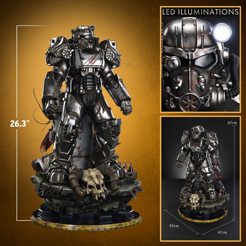 Fallout Maximus Power Armor Quarter Scale Statue  Collector Edition - Prototype Shown View 2