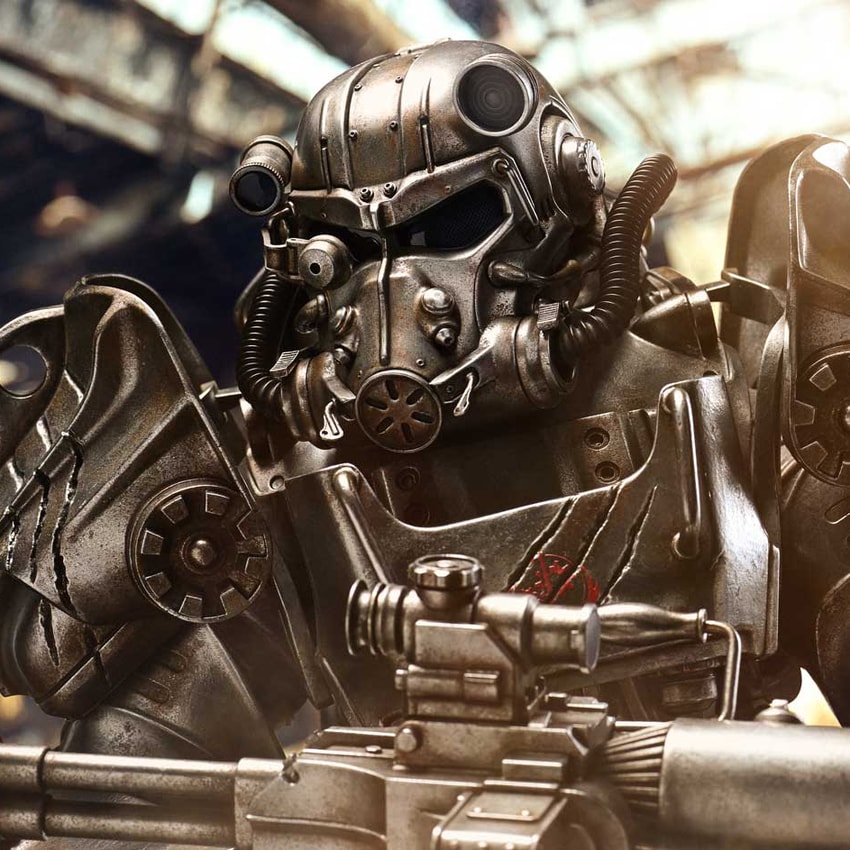 Fallout Maximus Power Armor (Deluxe Version) Quarter Scale Statue - Prototype Shown View 5