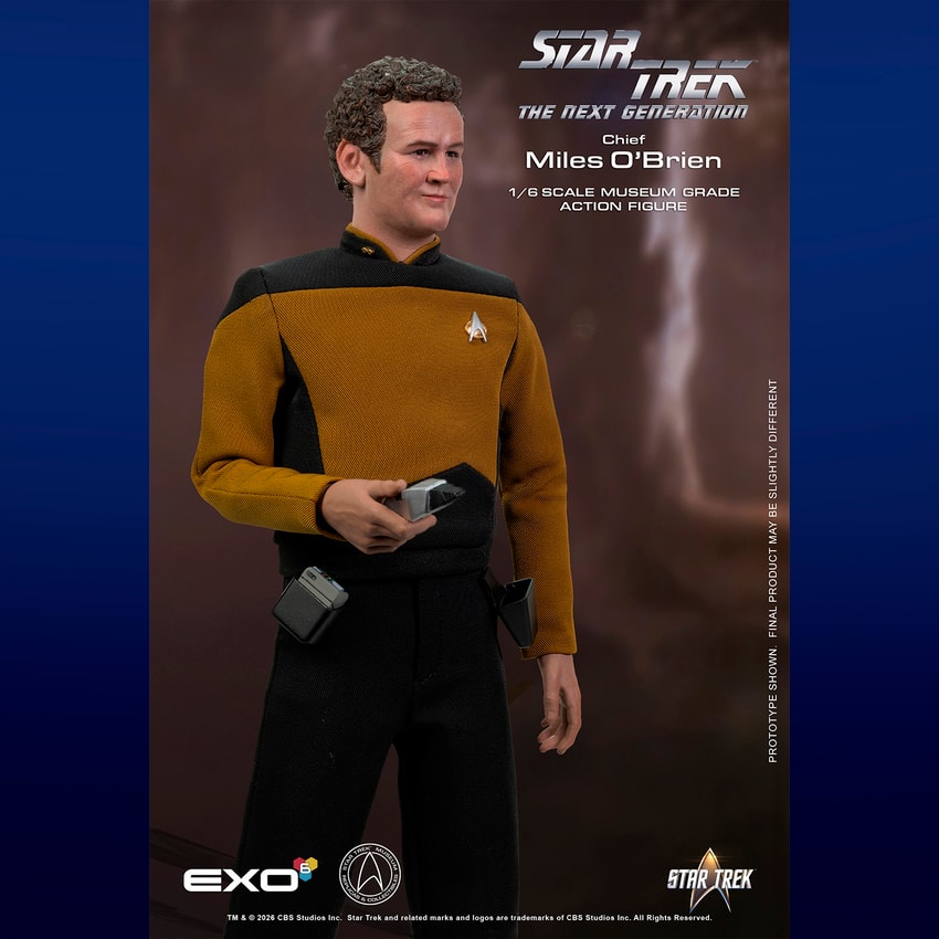 Star Trek Transporter Chief Miles O'Brien (Essential Version) Sixth Scale Figure - Prototype Shown View 4