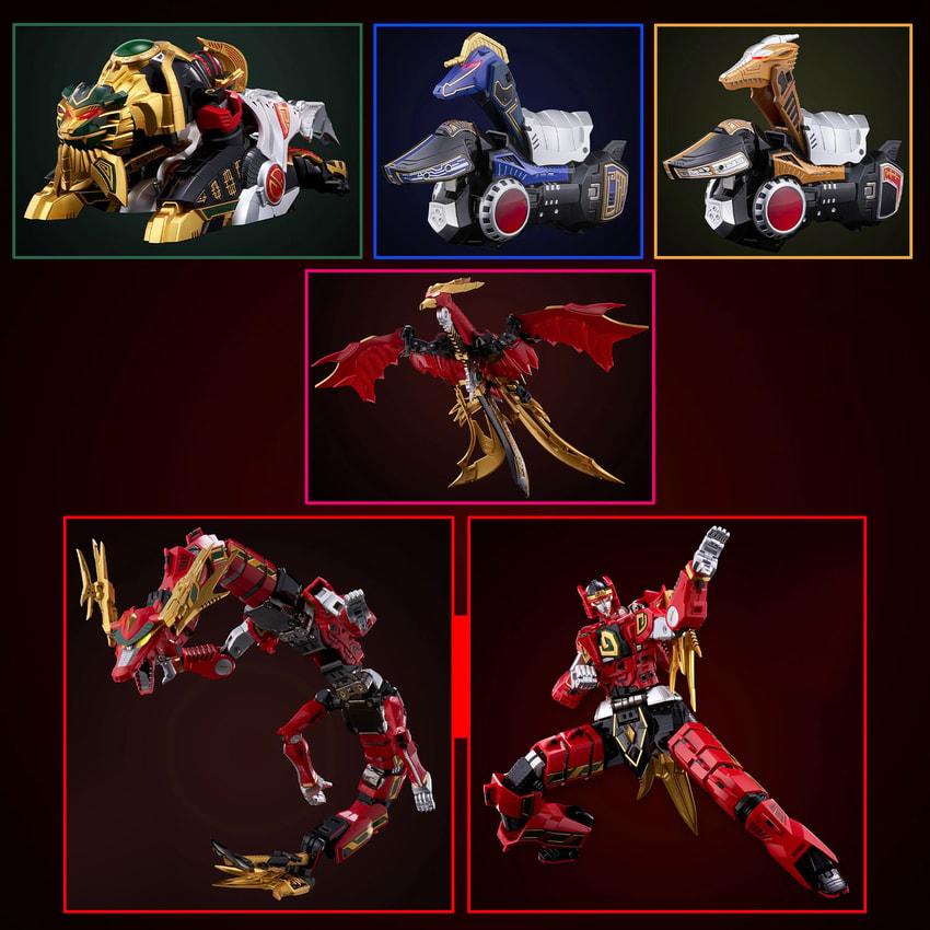 Mighty Morphin Power Rangers Thunder Megazord Action Figure - Prototype Shown View 3