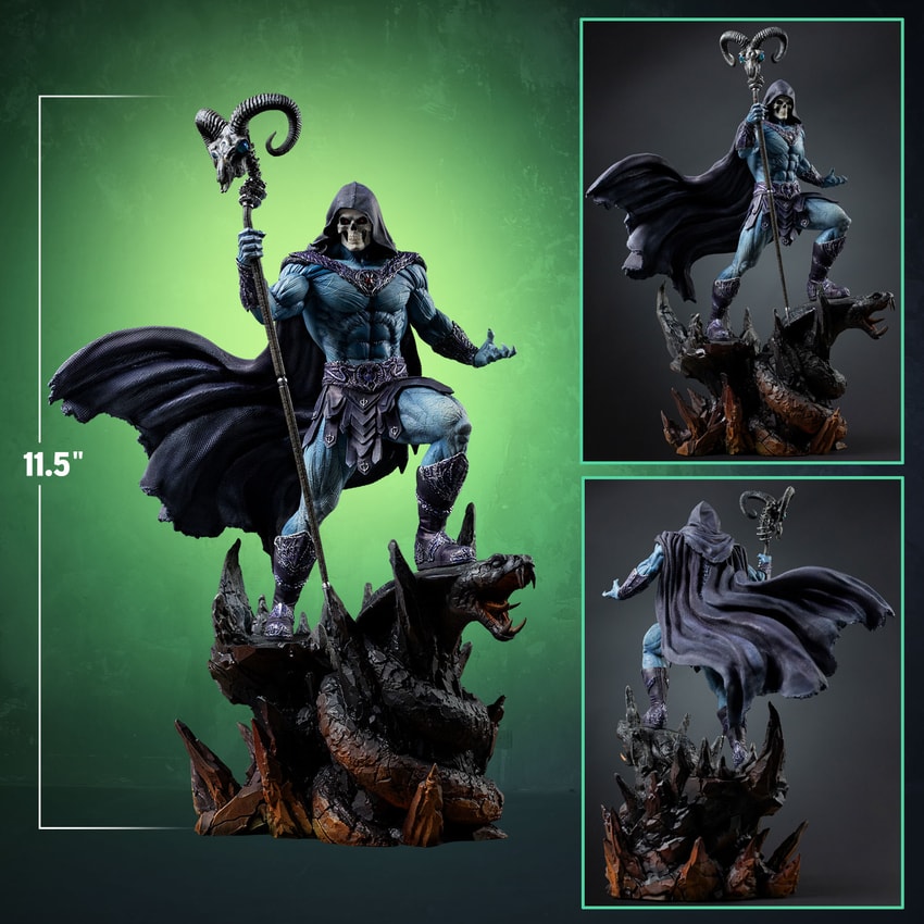 Masters of the Universe Skeletor 1:10 Scale Statue - Prototype Shown View 2