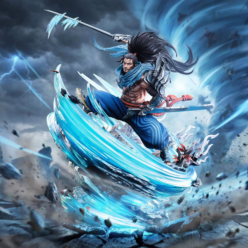 The Unforgiven Yasuo Statue by Jimei Palace | Sideshow Collectibles