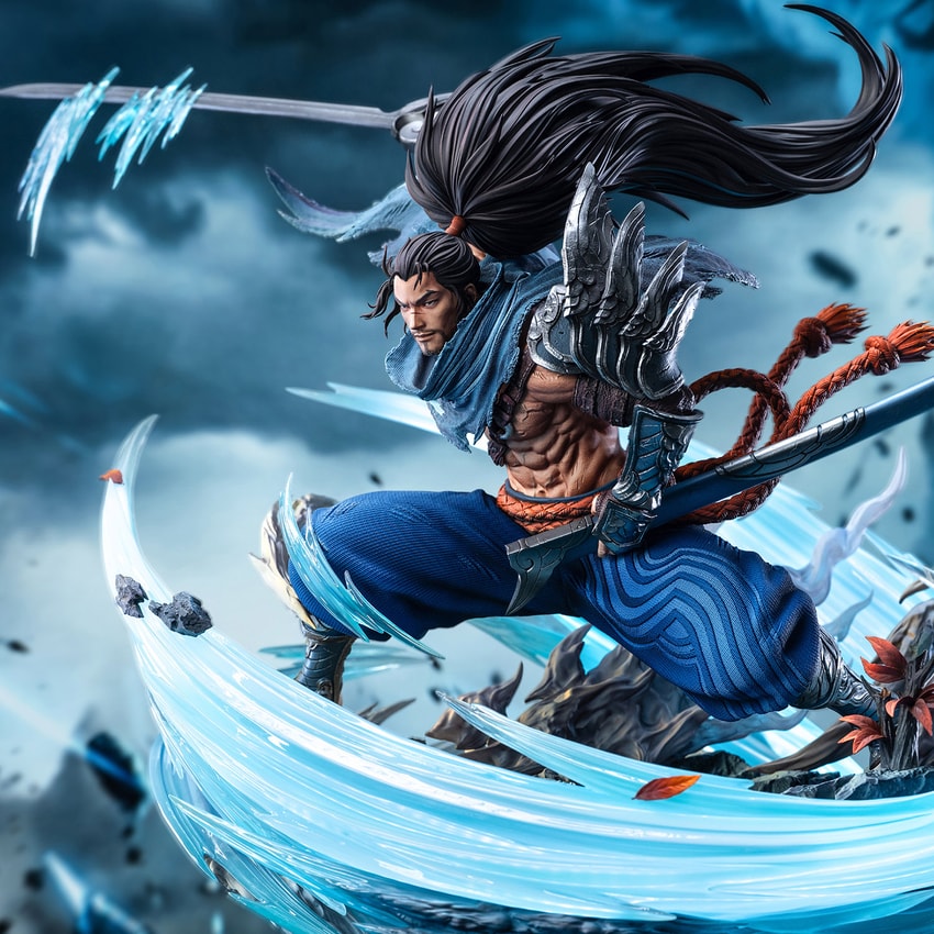 League of Legends The Unforgiven Yasuo Statues - Prototype Shown View 3