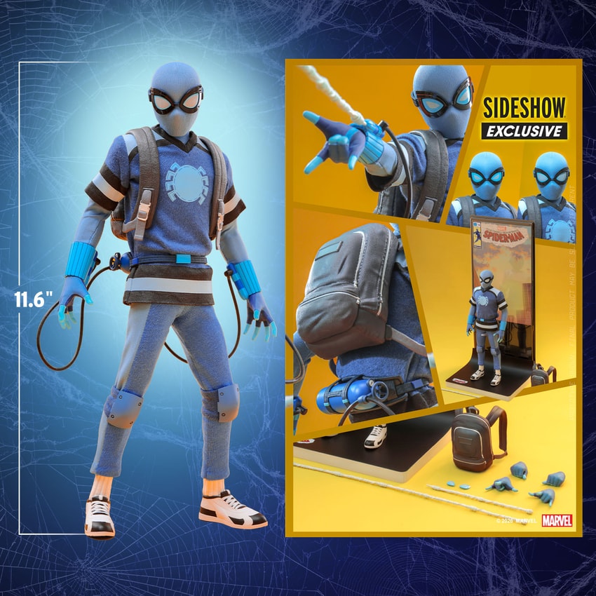 Marvel Spider-Man (Homemade Suit Blue Version) Action Figure - Prototype Shown View 2