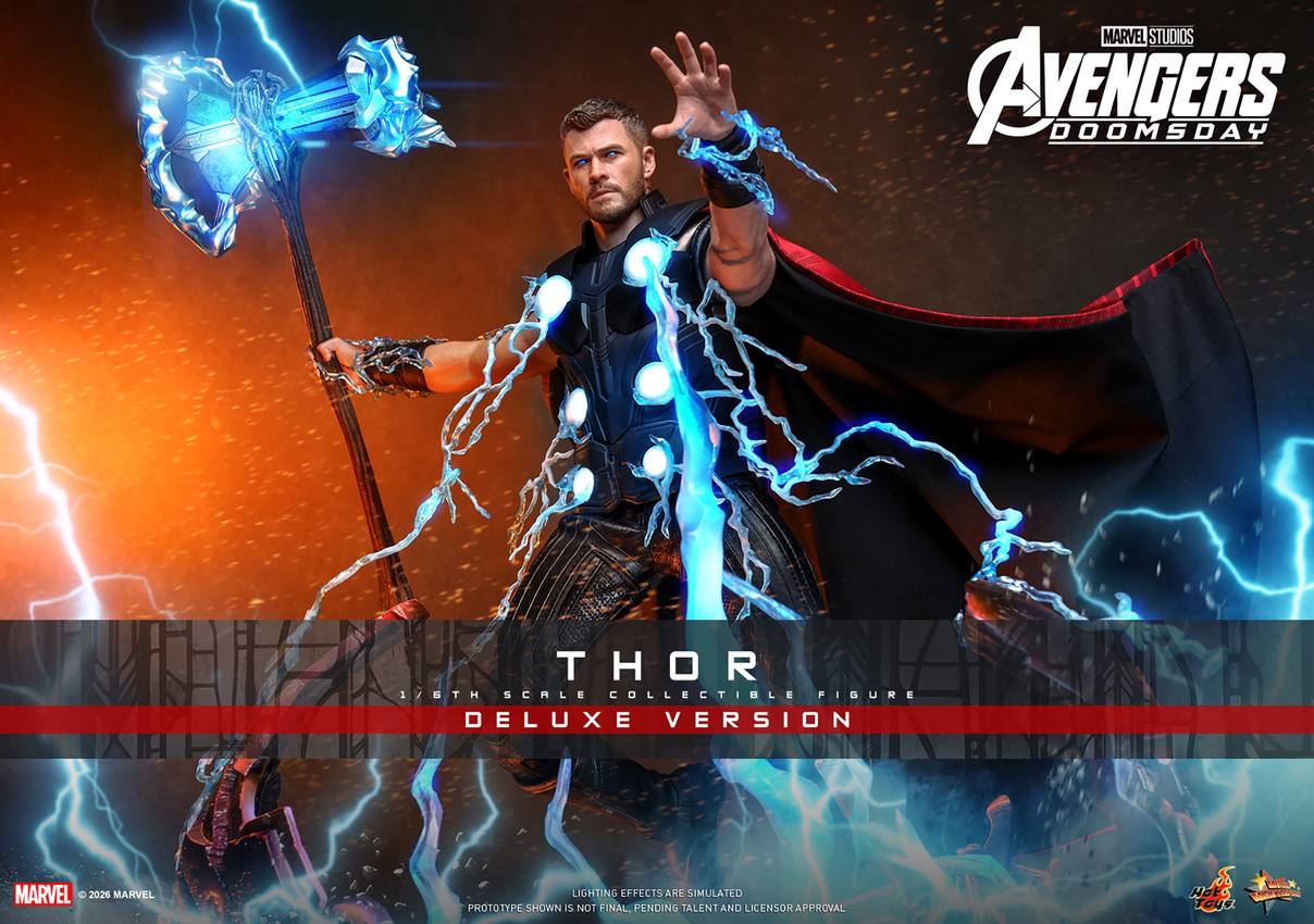 Marvel Thor (Deluxe Version) Sixth Scale Figure - Prototype Shown View 1