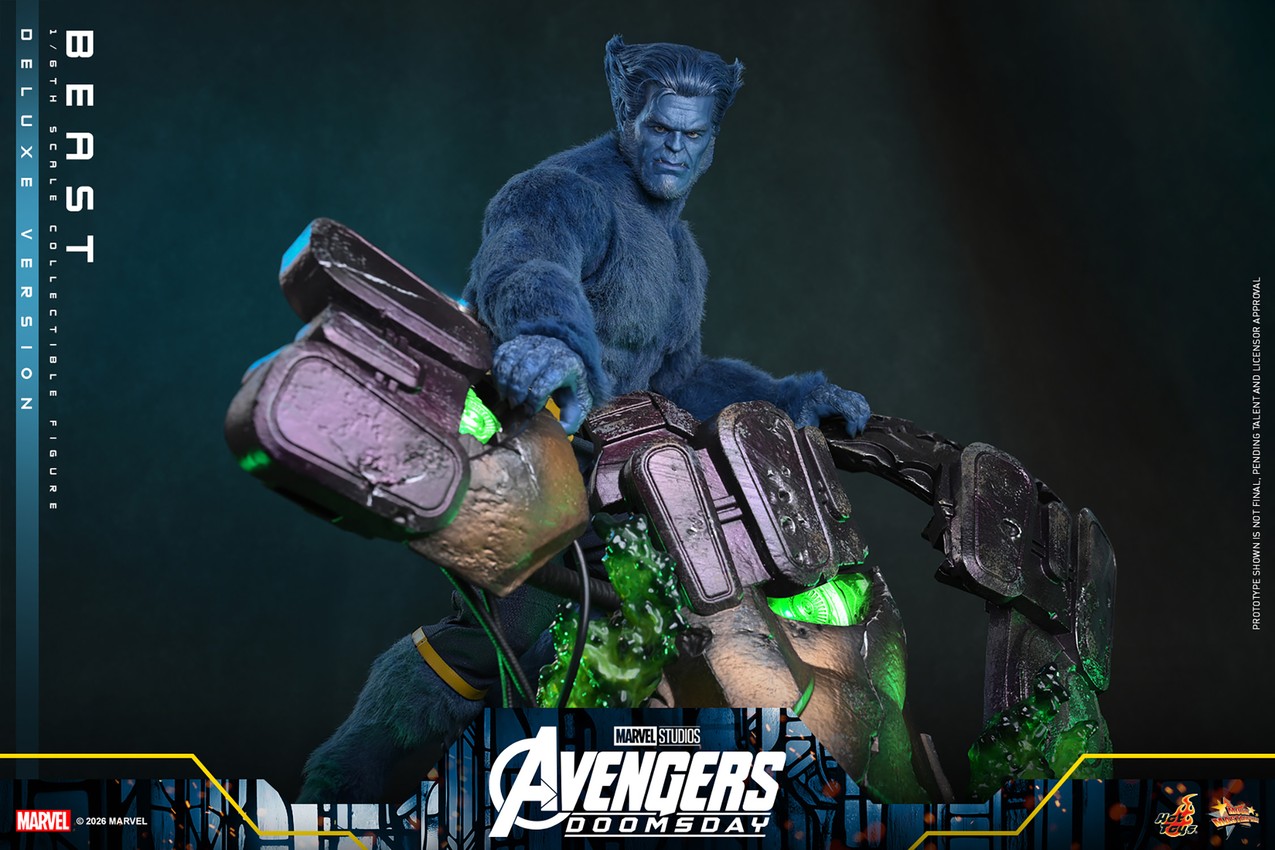 Marvel Beast (Deluxe Version) Sixth Scale Figure - Prototype Shown View 5