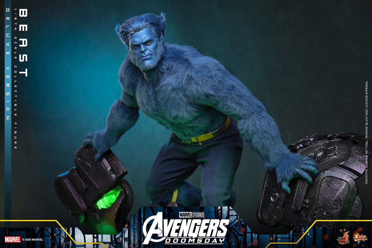 Marvel Beast (Deluxe Version) Sixth Scale Figure - Prototype Shown View 6