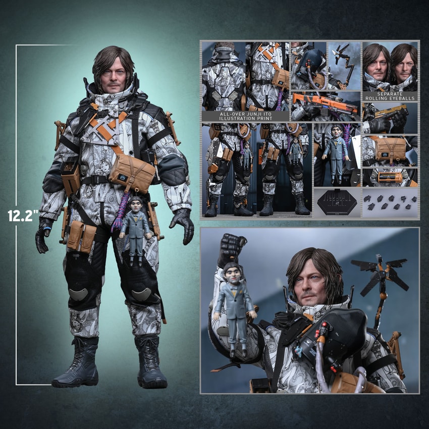 Death Stranding Sam (Junji Ito Suit) Sixth Scale Figure  Collector Edition - Prototype Shown View 2