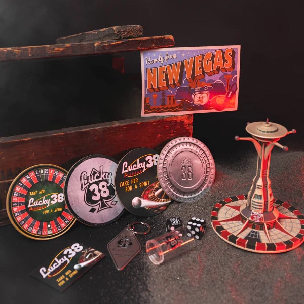 Fallout Welcome to Lucky 38 Bundle Accessories Set - Prototype Shown View 1