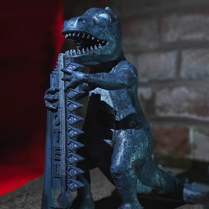 Fallout Dinky the T-Rex (Nighttime) Statues - Prototype Shown View 3