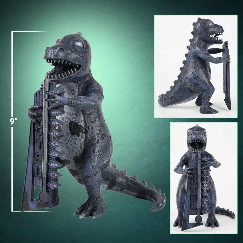 Fallout Dinky the T-Rex (Nighttime) Statues - Prototype Shown View 2