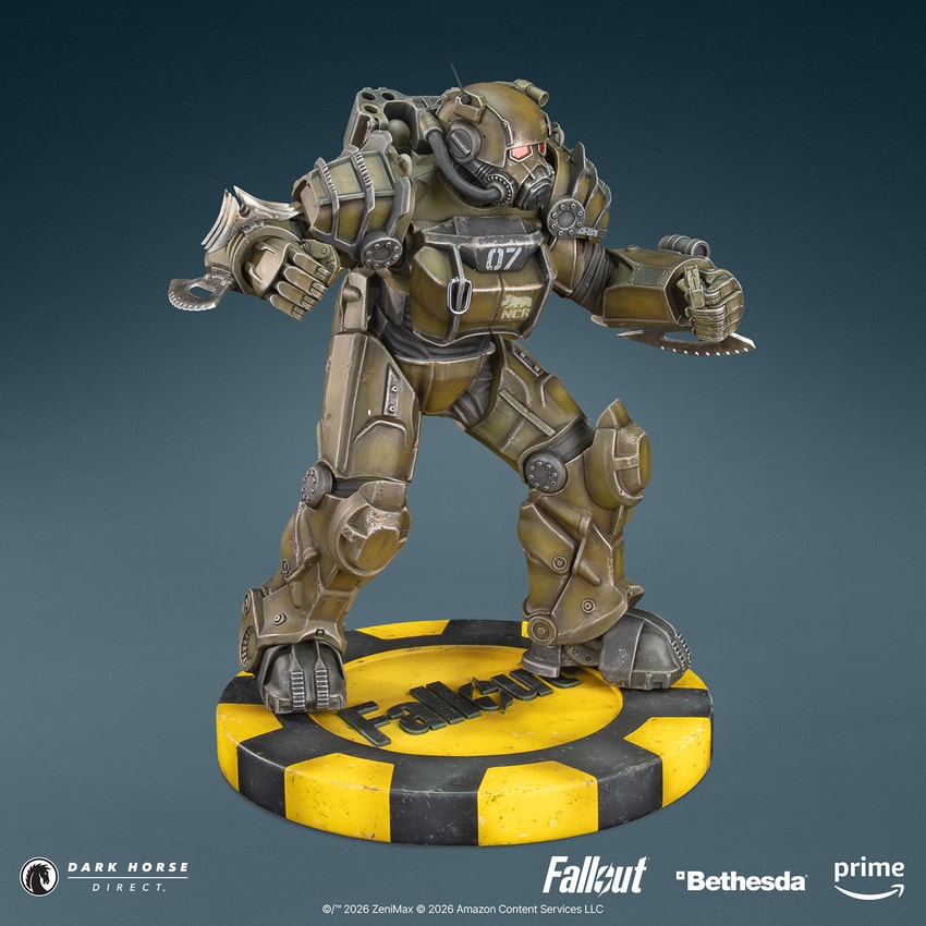 Fallout NCR Power Armor Statues - Prototype Shown View 1