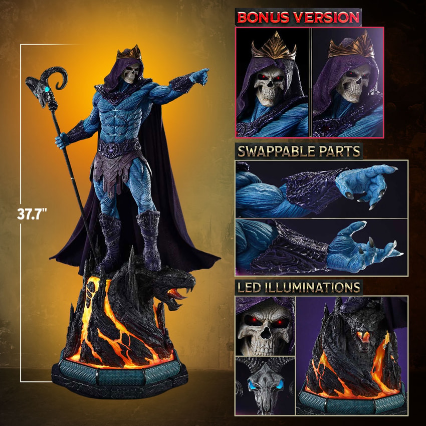 Masters of the Universe Skeletor (Bonus Version) 1:3 Scale Statue - Prototype Shown View 2