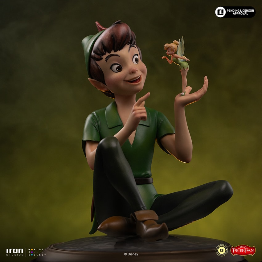 Disney Peter Pan & Tinker Bell Statues - Prototype Shown View 3