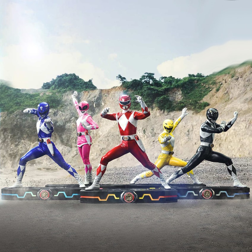 Mighty Morphin Power Rangers Power Rangers 5-Ranger Set Quarter Scale Statue  Collector Edition - Prototype Shown View 1