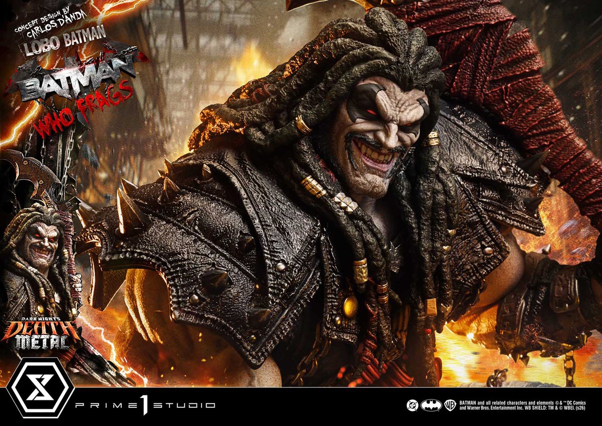 DC Comics Lobo Batman: Batman Who Frags 1:3 Scale Statue - Prototype Shown View 3