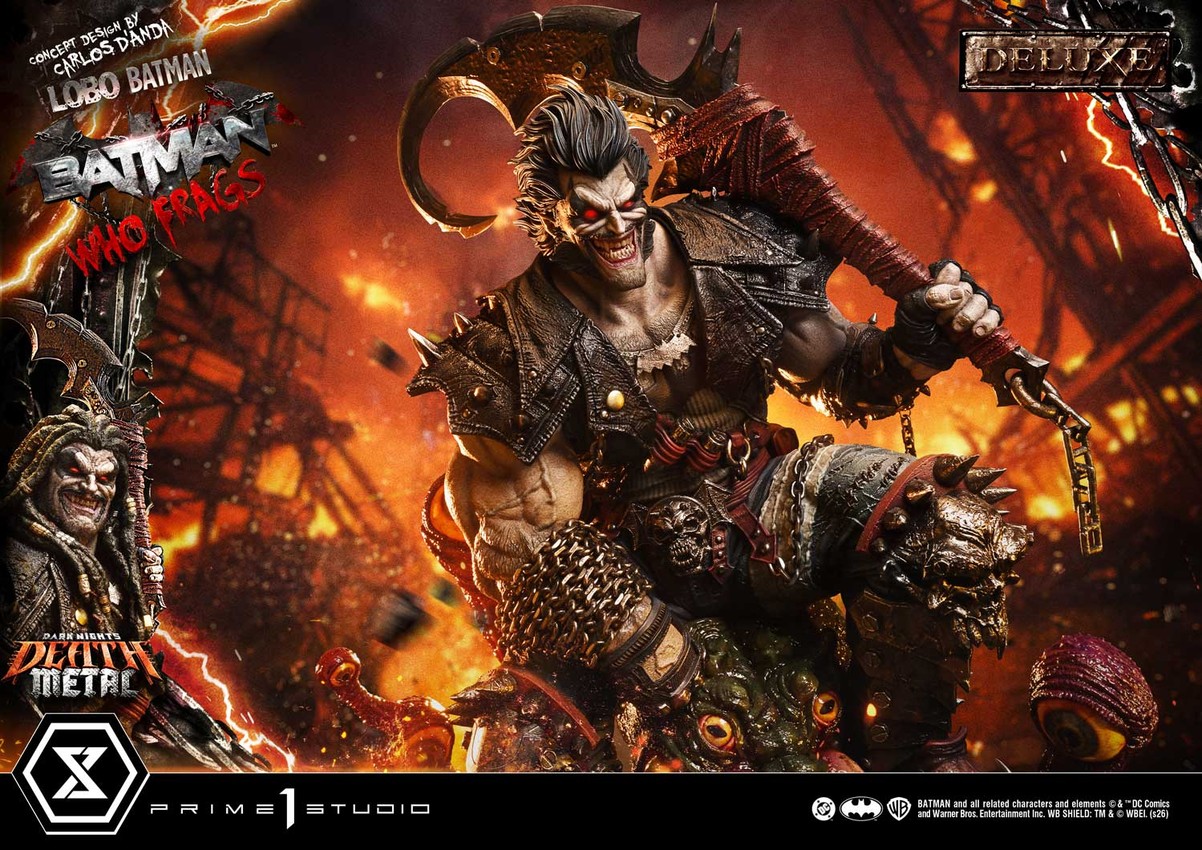 DC Comics Lobo Batman: Batman Who Frags (Deluxe Version) 1:3 Scale Statue - Prototype Shown View 2