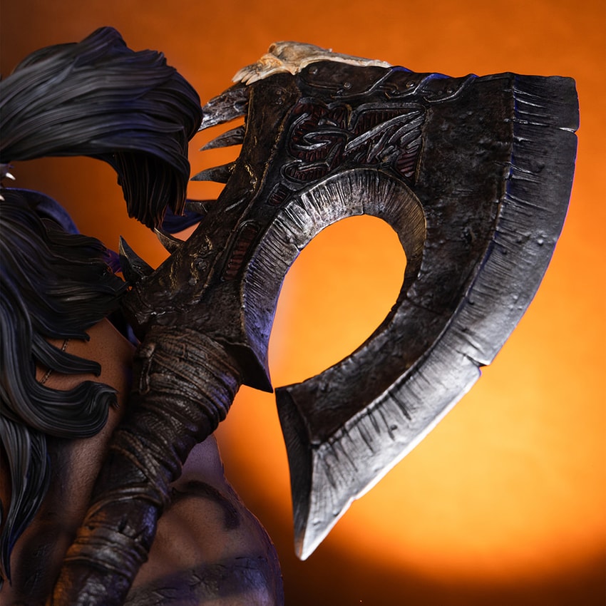 Warcraft Grommash Hellscream Bust - Prototype Shown View 5