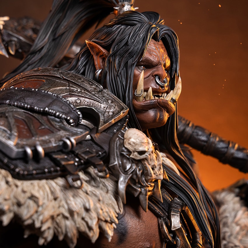 Warcraft Grommash Hellscream Bust - Prototype Shown View 6