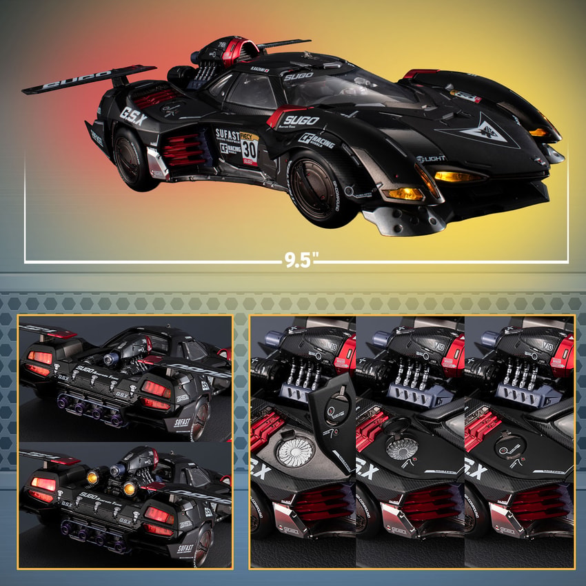 Future GPX Cyber Formula ASURADA G.S.X RS SIREN Collectible Figure - Prototype Shown View 2